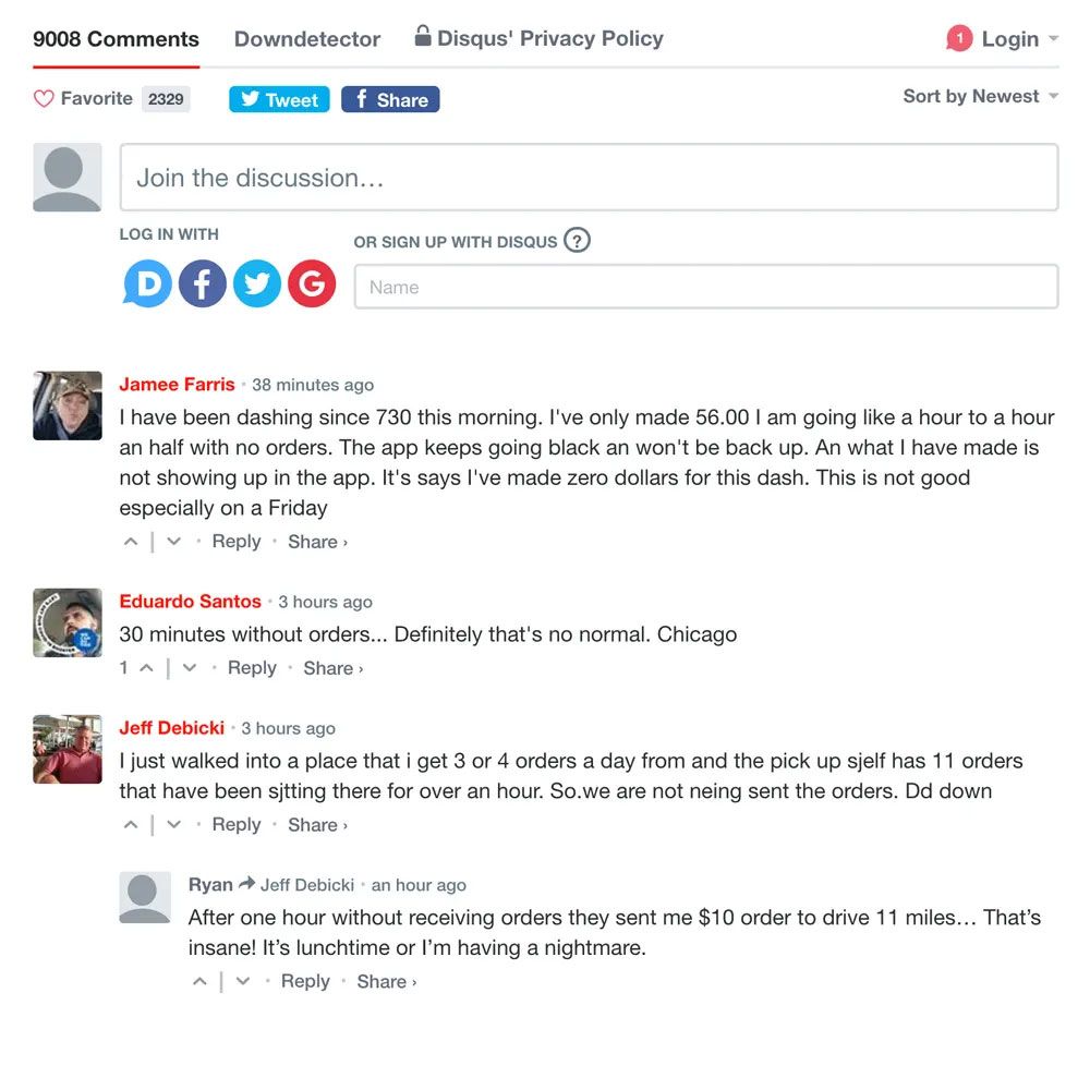 Downdetector Comments